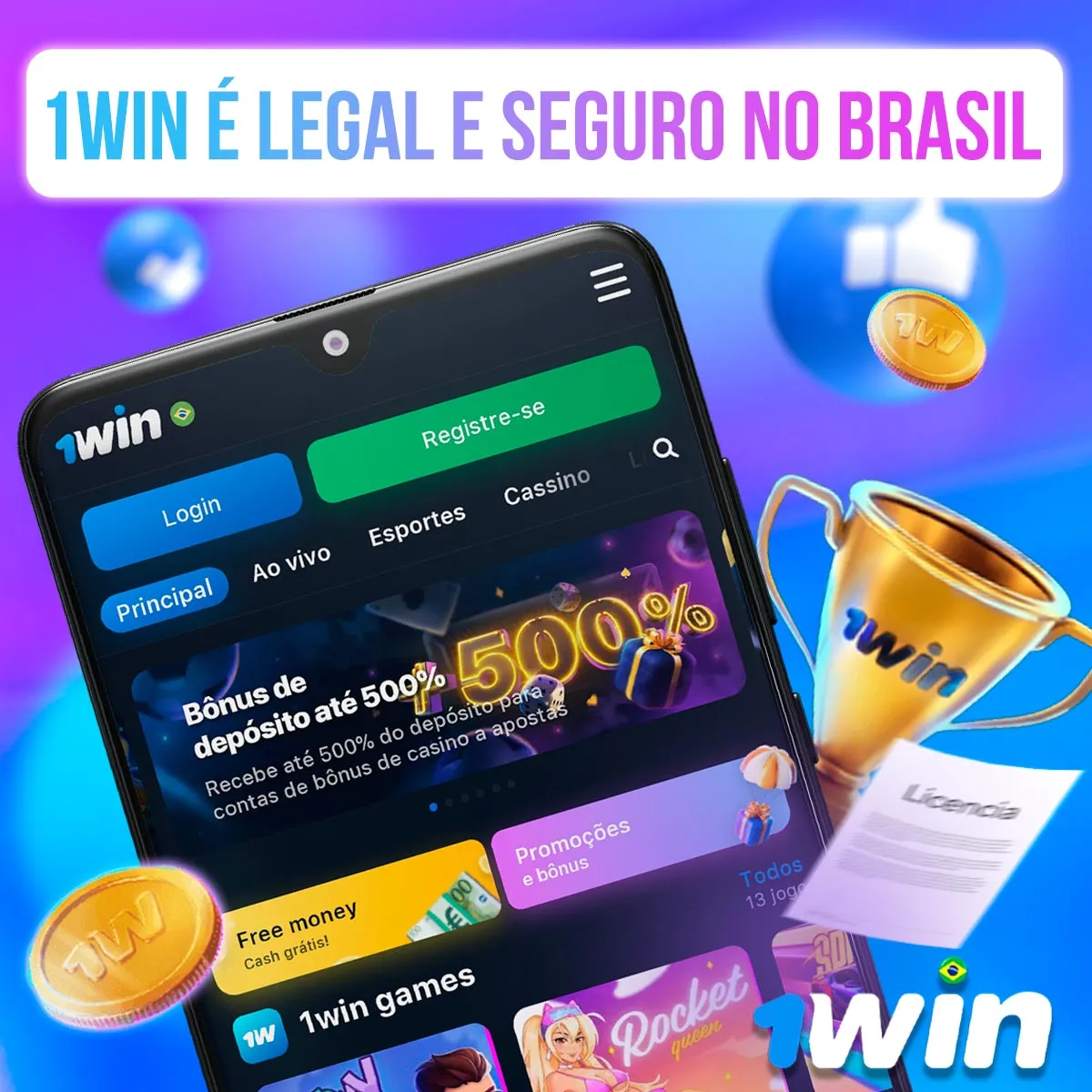 Casa de apostas legal e confiável 1win no mercado brasileiro