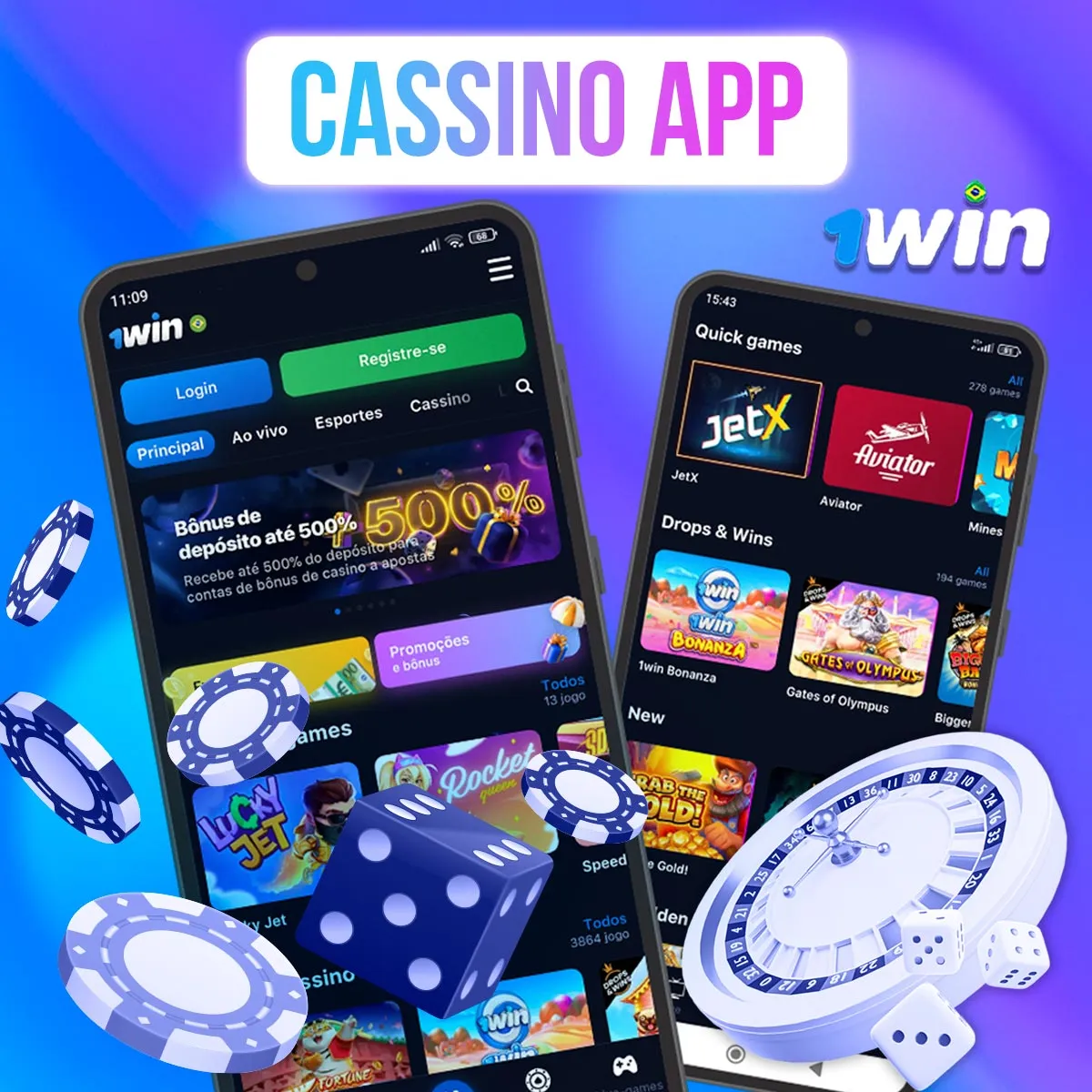 Aplicativo móvel de cassino 1win no mercado de apostas do Brasil