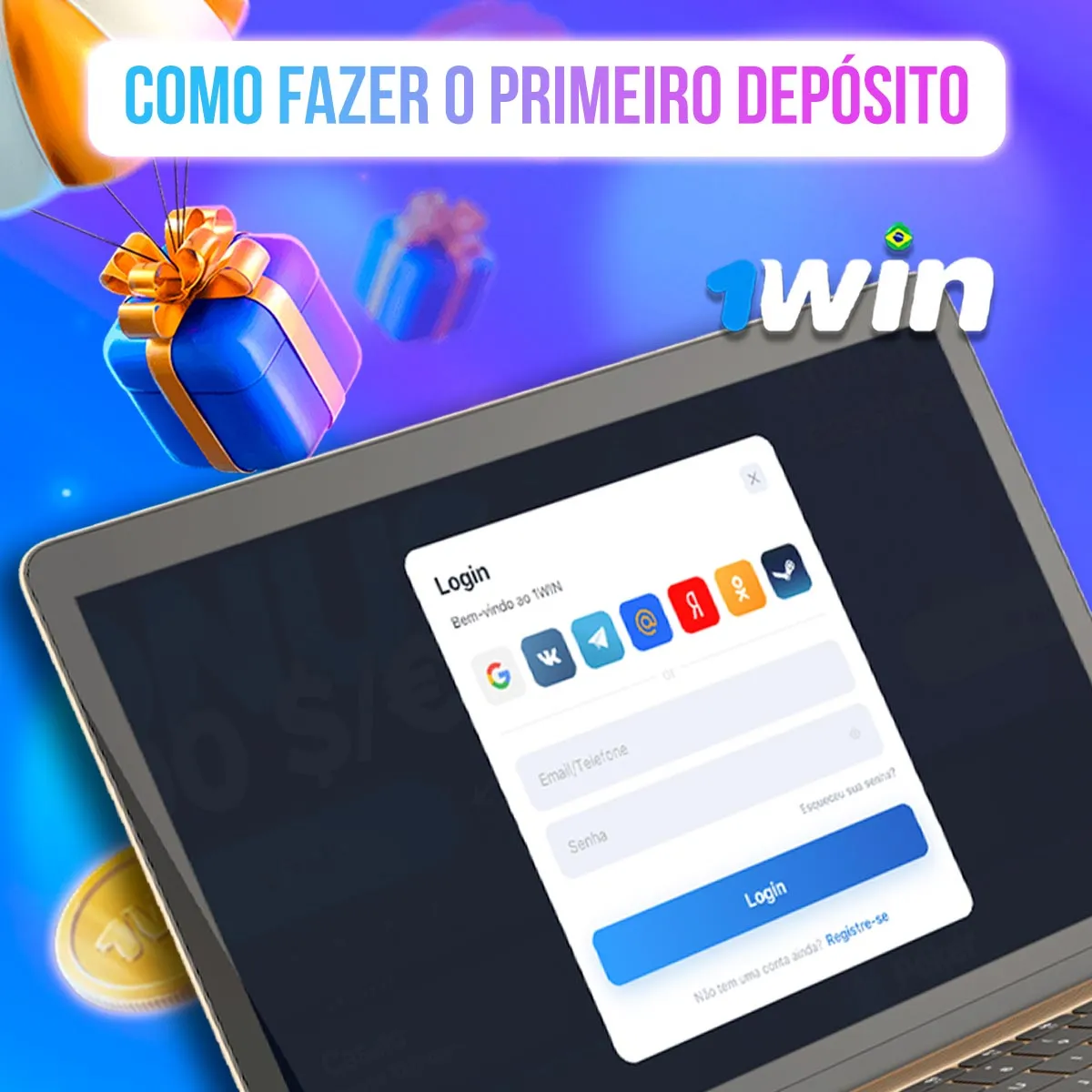 Como fazer o primeiro depósito da casa de apostas 1win no mercado brasileiro