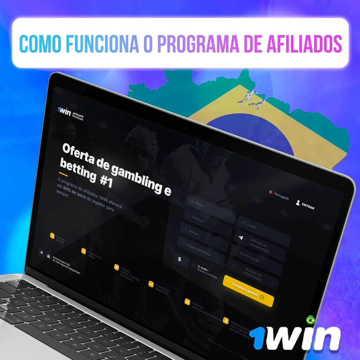 Como funciona o Programa de Afiliados 1win no mercado brasileiro