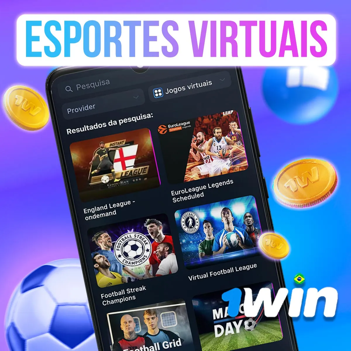 Esportes Virtuais da casa de apostas 1win no mercado brasileiro