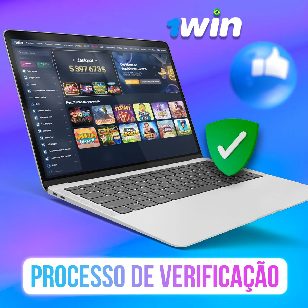 Processo de verificação na plataforma de casa de apostas brasileira da 1win