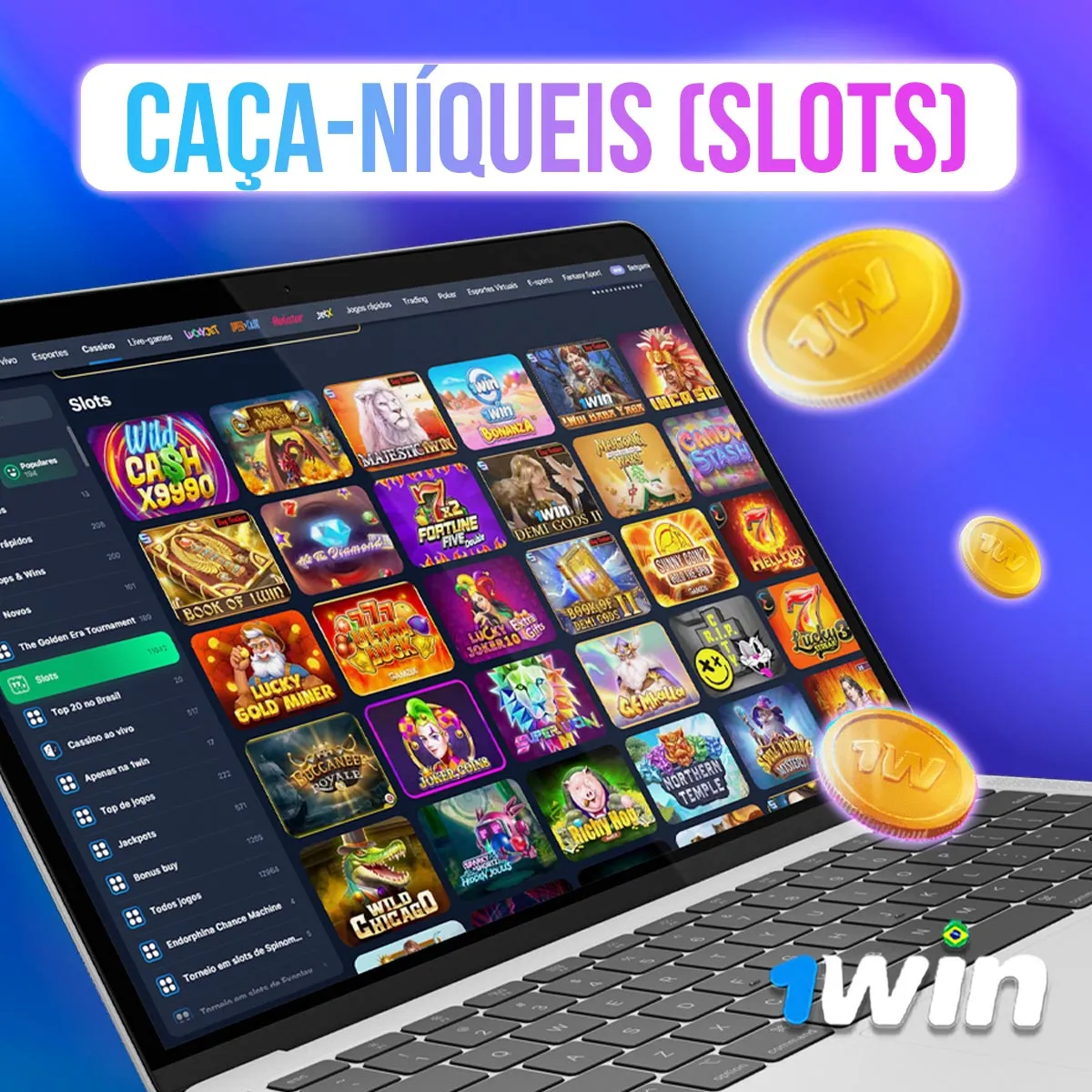 Caça-Níqueis (Slots) no cassino da casa de apostas 1win no mercado brasileiro