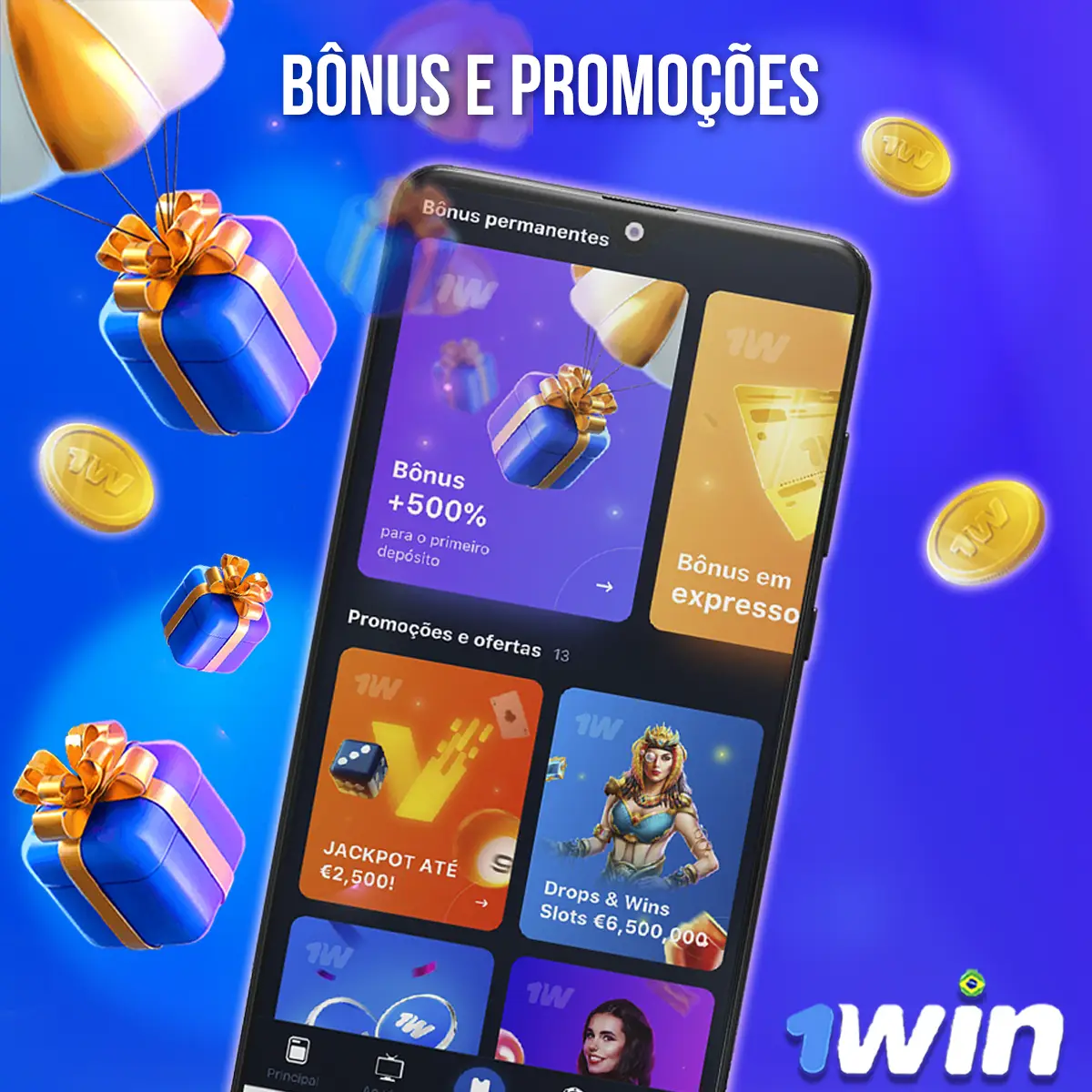 Bônus e promoções da 1Win para brasileiros