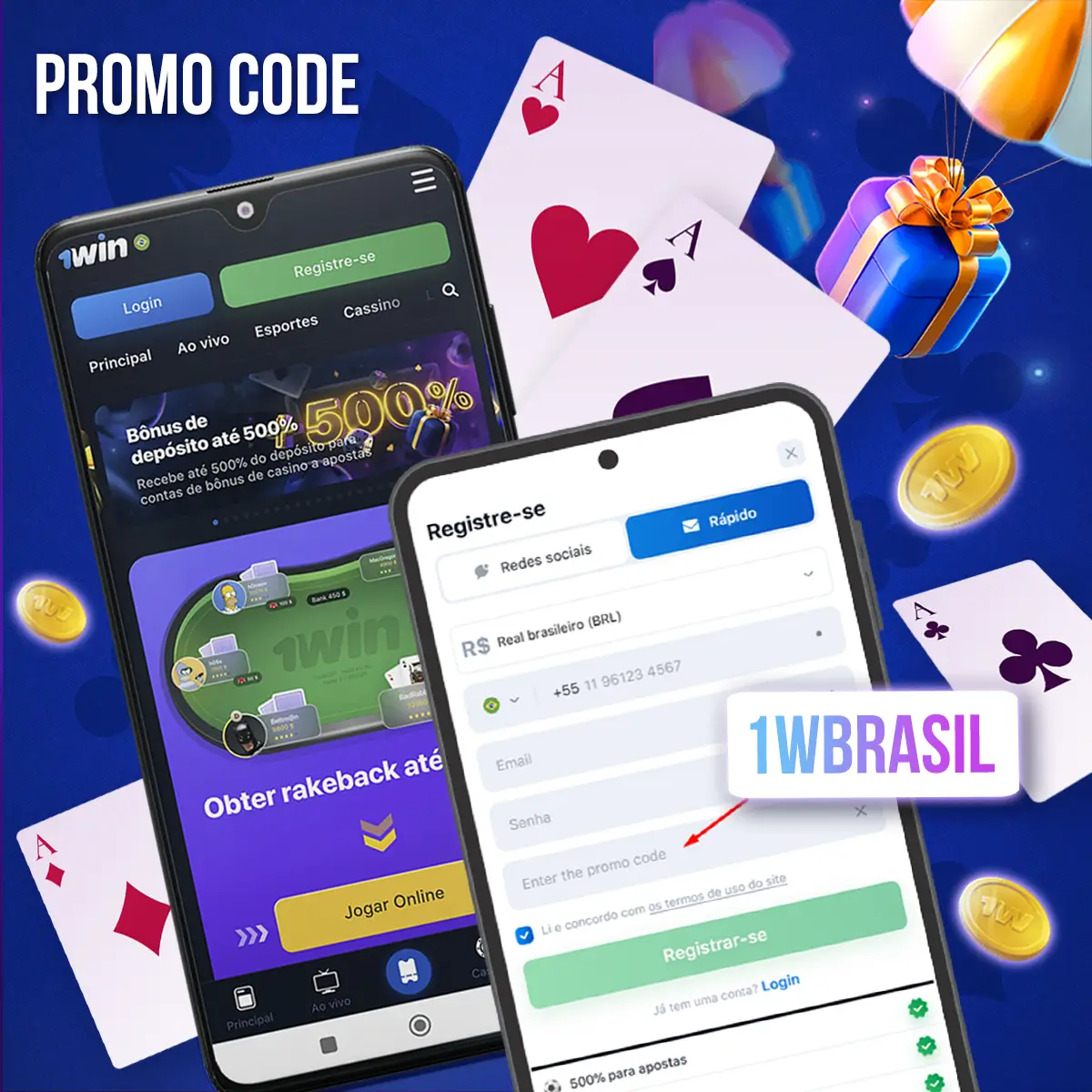 Código promocional 1Win poker